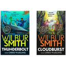 Jack Courtney Adventures Series 2 Books Collection Set by Wilbur Smith (Cloudburst &amp;amp; Thunderbolt)