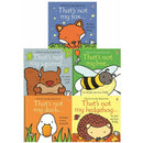 Usborne That’s Not My Wildlife 5 Books Collection Set – Fox, Squirrel, Bee, Duck & Hedgehog | Touchy-Feely Baby Board Books by Fiona Watt