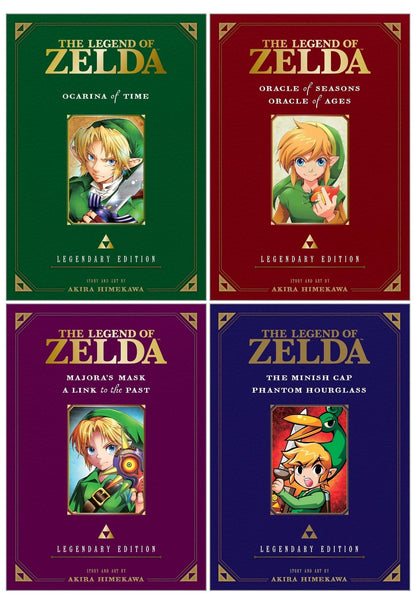 The Legend of Zelda Legendary Paperback Edition 4 Books Collection Set