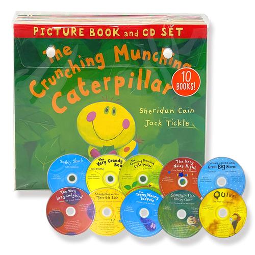 The Crunching Munching Caterpillar and Other Stories Collection 10 Books &amp;CDs Set