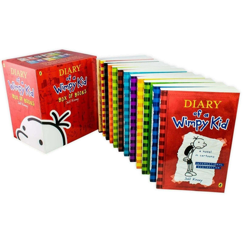 12 X Diary of a Wimpy Kid by Jeff Kinney - 12 Books Collection Set
