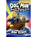 Dog Man Series 11-14 Collection 4 Books Set By Dav Pilkey (Twenty Thousand Fleas Under the Sea, The Scarlet Shedder, Big Jim Begins, Big Jim Believes)