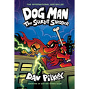 Dog Man Series 11-14 Collection 4 Books Set By Dav Pilkey (Twenty Thousand Fleas Under the Sea, The Scarlet Shedder, Big Jim Begins, Big Jim Believes)