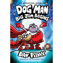 Dog Man Series 11-14 Collection 4 Books Set By Dav Pilkey (Twenty Thousand Fleas Under the Sea, The Scarlet Shedder, Big Jim Begins, Big Jim Believes)