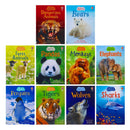 Usborne Beginners Animals Collection 10 Books Box Set (Bears, Dangerous Animals, Elephants, Farm Animals, Monkeys, Pandas, Penguins, Sharks, Tigers & Wolves) - HARDCOVER