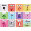 Numberblocks 12 Mini Board Books Carry Case – Learn Numbers Early Learning Preschool Collection