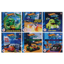 Hot Wheels: Let's Race Series 6 Book Collection Set (Scavenger Stunt Hunt, Attack Of The Octopus, Fast Food Fast Cars!, Ultimate Racers, Pedal To The Meddle, Night Fright)