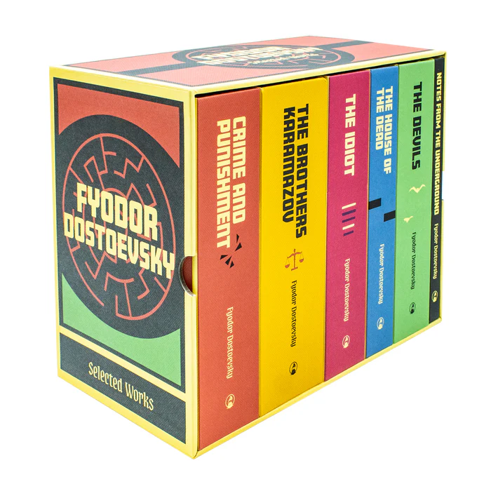 Selected Works of Fyodor Dostoevsky 6 Hardback Books Collection Set –