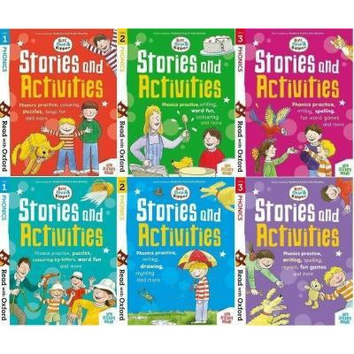 Biff Chip And Kipper Phonics Stories And Activities Pack 6 Books Collection Stage 1 To 3 - Age 3 - books 4 people