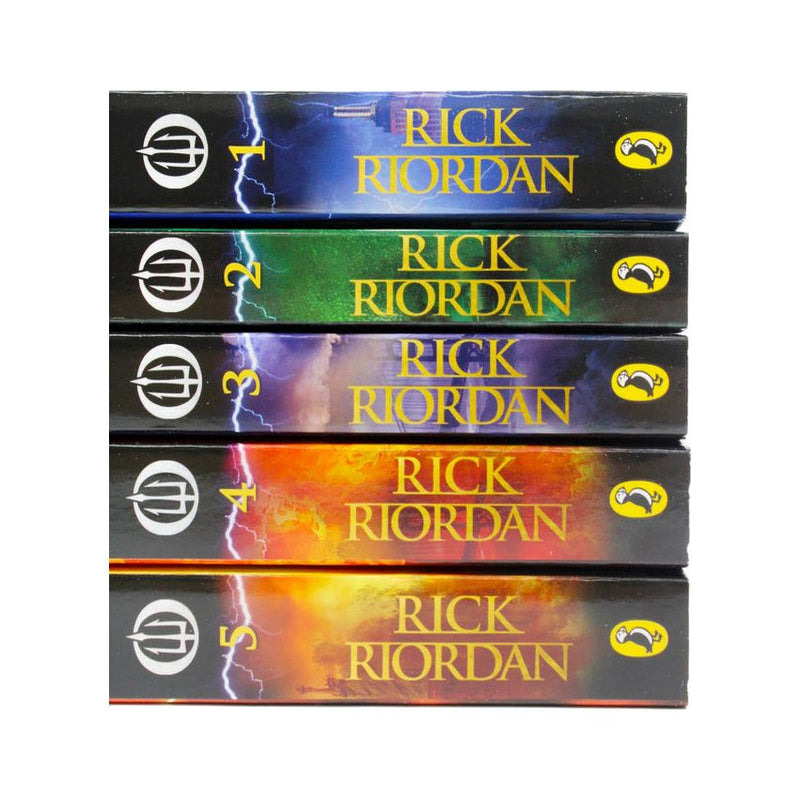 Percy Jackson Series by Rick Riordan 5 Books Collection Box Set - Ages 9-14 - Paperback