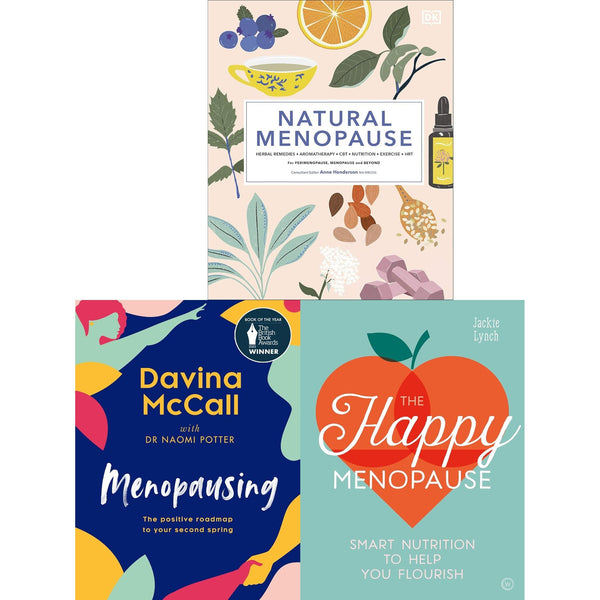 Natural Menopause (HB), Menopausing (HB), The Happy Menopause 3 Books collection Set