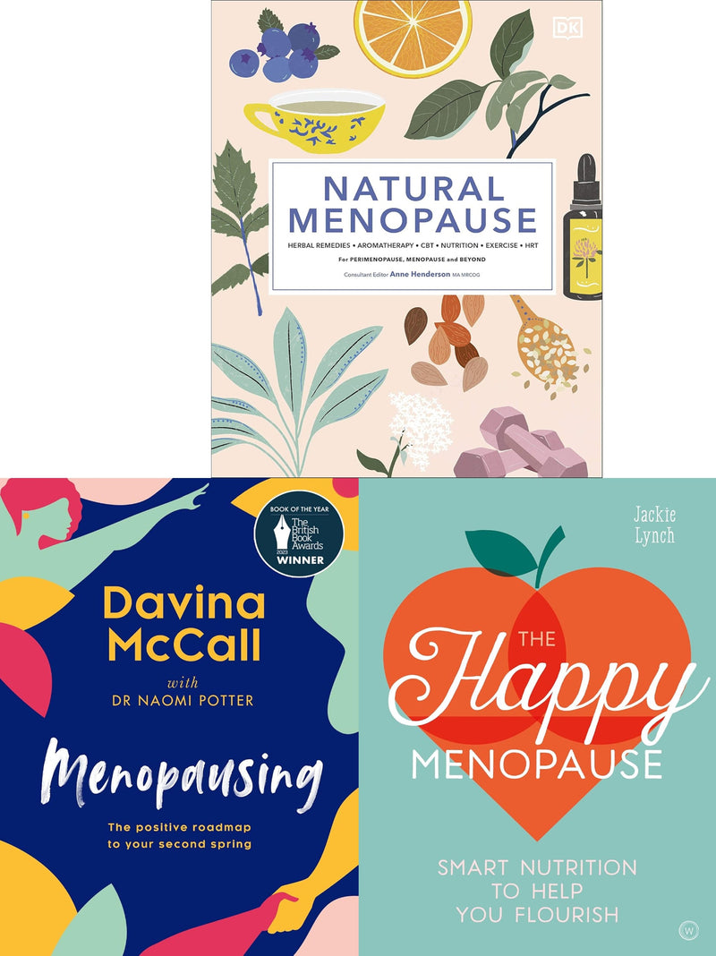 Natural Menopause (HB), Menopausing (HB), The Happy Menopause 3 Books collection Set