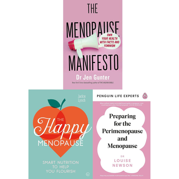 The Happy Menopause, Menopause Manifesto, Preparing for the Perimenopause 3 Books Collection Set