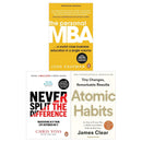The Personal MBA, Atomic Habits and Never Split the Difference 3 Books Collection Set