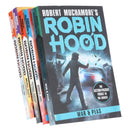 Robin Hood (Volume 6-10) by Robert Muchamore 5 Books Collection Set (Fire and Frost, Blasts and Betrayal And Fury, Bandits, Dirt Bikes and Trash, Prisons, Parties and Powerboats, Ballots and War and Peas)