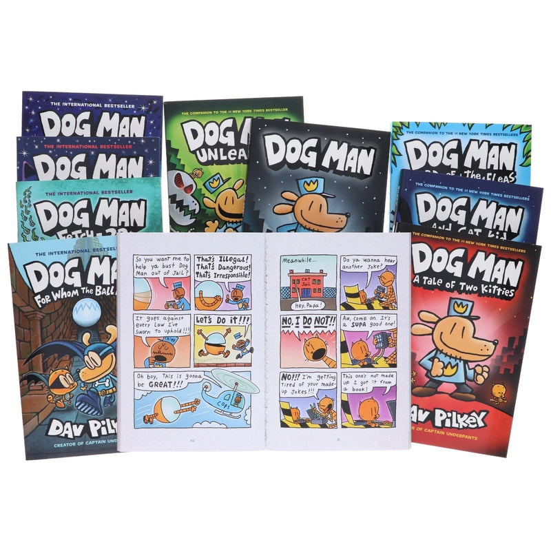 Dog Manシリーズ 10本セット Dog Man books series 10 books Collection Set by Dav Pilkey