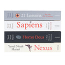 Yuval Noah Harari Collection 4 Books Set (Homo Deus, Sapiens A Brief History of Humankind, 21 Lessons for the 21st Century and Nexus)