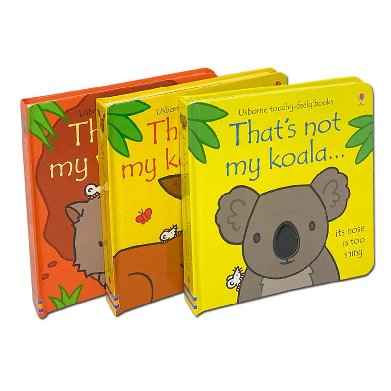 Usborne That's Not My Australian Animals 3 Book Collection Set Koala, Wombat, Kangaroo