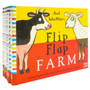 Axel Schefflers Flip Flap Series 5 Books Collection (1-5) (Farm, Jungle, Pets, Zoo, Minibeasts)
