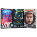 Andy Weir Collection 3 Books Set (The Martian, Artemis & Project Hail Mary)