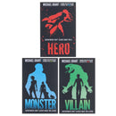 Monster Series 3 Book Set by Michael Grant – Monster, Villain & Hero YA Sci-Fi Thriller Collection