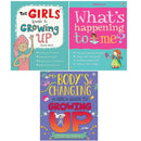 Whats Happening to Me Girls,Girls Guide to Growing Up,Bodys Changing 3 Books Collection Set