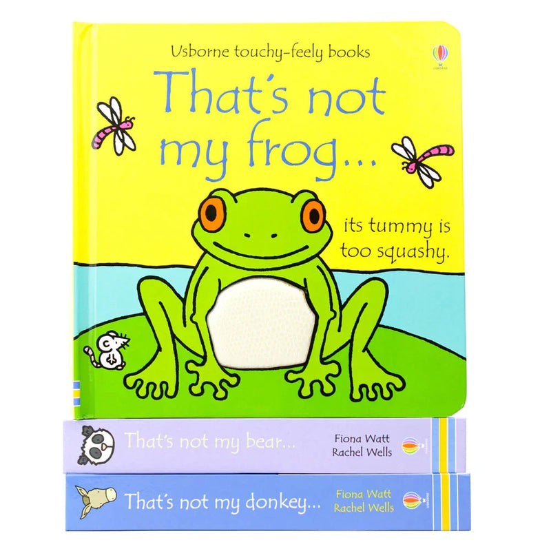 Usborne Thats Not My Animals Touchy Feely Series 3 Books Collection Set - Thats Not My Frog Thats Not My B..