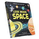 Usborne Lift-The-Flap Look Inside: Space by Rob Lloyd Jones - An interactive lift-the-flap introduction to galaxies, stars and the moon for young children