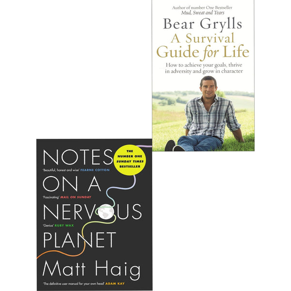 A Survival Guide for Life, Notes on a Nervous Planet 2 Books Collection Set