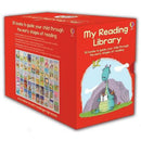 Usborne My Second Reading Library – 50 Books Box Set (Red) | Early Reader Collection for Children | Levelled Learning to Read Books