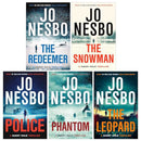 Harry Hole Series 6-10 Collection 5 Books Set By Jo Nesbo (The Redeemer, The Snowman, The Leopard, Phantom and Police)