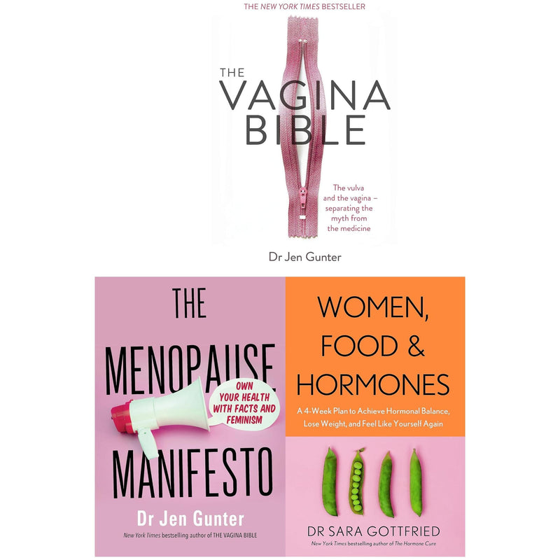 The Vaginal Bible, Women, Food and Hormones, 
The Menopause Manifesto 3 Books Collection Set