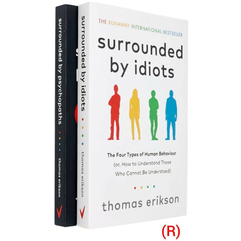 Surrounded by Psychopaths & Surrounded by Idiots By Thomas Erikson 2 Books Collection Set