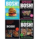 BOSH Series 4 Books Collection Set (Healthy Vegan, [Hardcover] Speedy BOSH, [Hardcover] Bosh Simple Recipes, [Hardcover] Bish Bash Bosh)