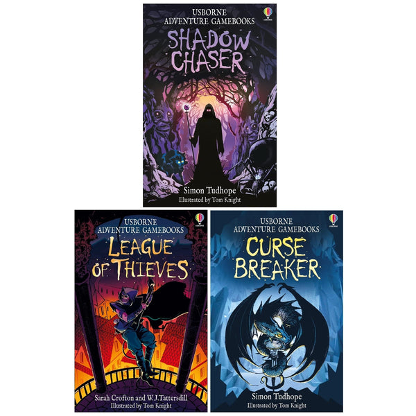 Adventure Gamebooks Series 3 Books Collection Set (Shadow Chaser, League of Thieves, Curse Breaker)