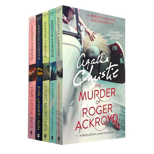 Agatha Christie The Best of Poirot 5 Books Box Set Collection Pack