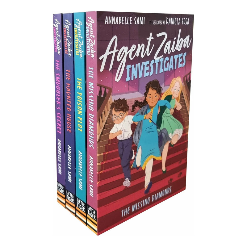 Agent Zaiba Investigates Series 4 Books Collection Set (The Missing Diamonds, The Poison Plot, The Haunted House &amp; The Smuggler&