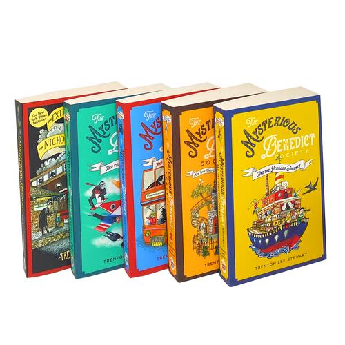 The Mysterious Benedict Society The Complete Series 5 Books Collection Set by Trenton Lee Stewart