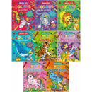 Kids Colouring Collection 8 Books Set Colour by Numbers For Childrens