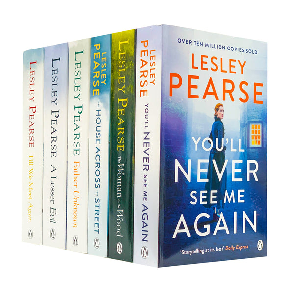 Lesley Pearse Collection 6 Books Set (Till We Meet Again, A Lesser Evil, Father Unknown, The Woman in the Wood & MORE)