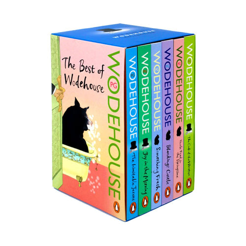 The Best of Wodehouse Collection 6 Books Set By P.G. Wodehouse (The Code of the Woosters, Uncle Fred in the Springtime, Blandings Castle, Something Fresh, Joy in the Morning & The Inimitable Jeeves)