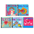 My Little World Peek Through Collection 5 Books Box Set Big Fish Little Fish, Flamingo, I Love My Mummy, Kiss, Unicorn (Series 1)