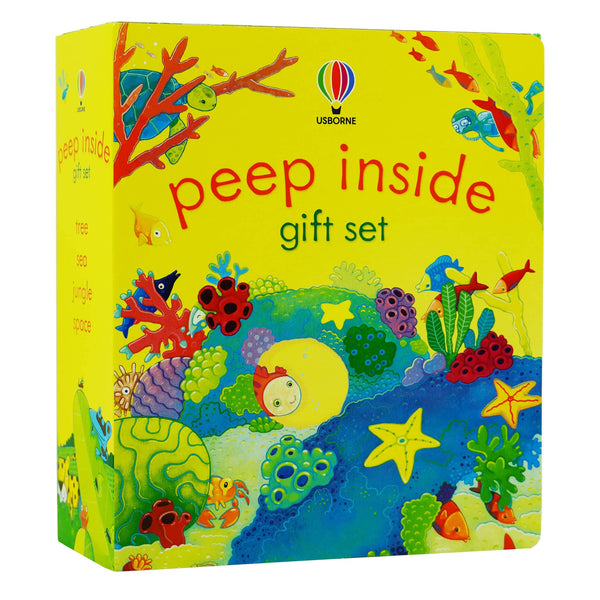 Usborne Peep Inside Collection 4 Books Gift Set - Peep Inside Space, Sea, Jungle, Tree