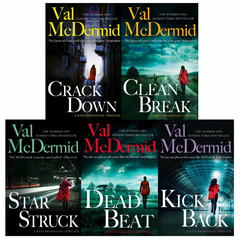 Val Mcdermid PI Kate Brannigan Series 5 Books Collection Set Dead Beat, Star Struck