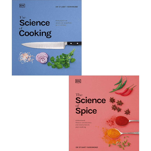 The Science of Cooking and The Science of Spice 2 Books Collection Set by Dr.Stuart Farrimond