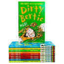 Dirty Bertie - Series 1 - David Roberts 10 Books Collection Set Fangs Fetch Germs Mud Bogeys Yuck ..