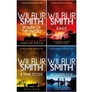 Wilbur Smith Courtney Series 4 Books Collection Set - Book 5 To 8 - Power Of The Sword Rage A Time.. - books 4 people