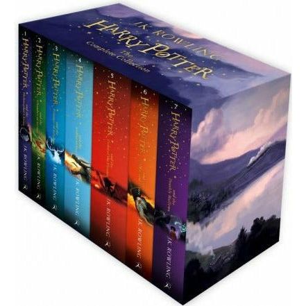 The Complete Harry Potter 7 Books Collection Boxed Gift Set New J K Rowling - books 4 people