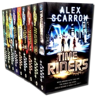 Time Riders Collection Alex Scarrow 9 Books Set Pack -timeriders Day Of The Predator Doomsday Code.. - books 4 people