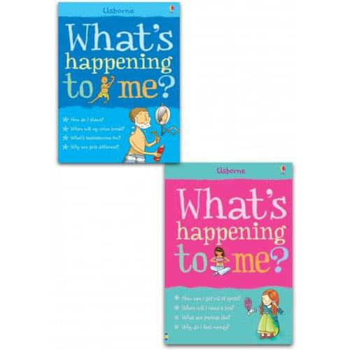 Usborne Whats Happening To Me Collection 2 Books Set Girls Edition And Boy Facts Of Life - books 4 people